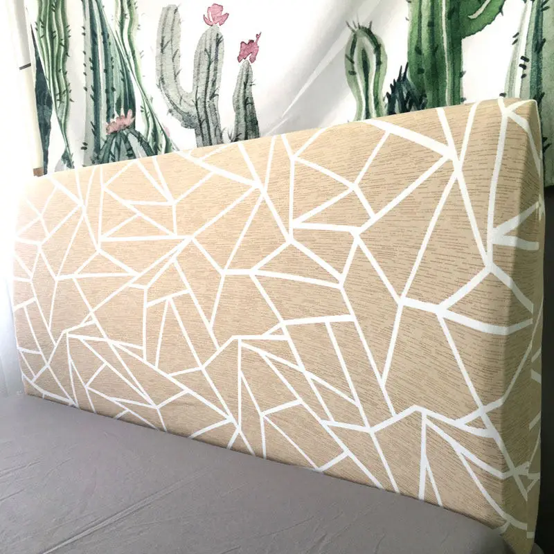 Простой эластичный чехол на всю заднюю панель кровать полностью закрытый