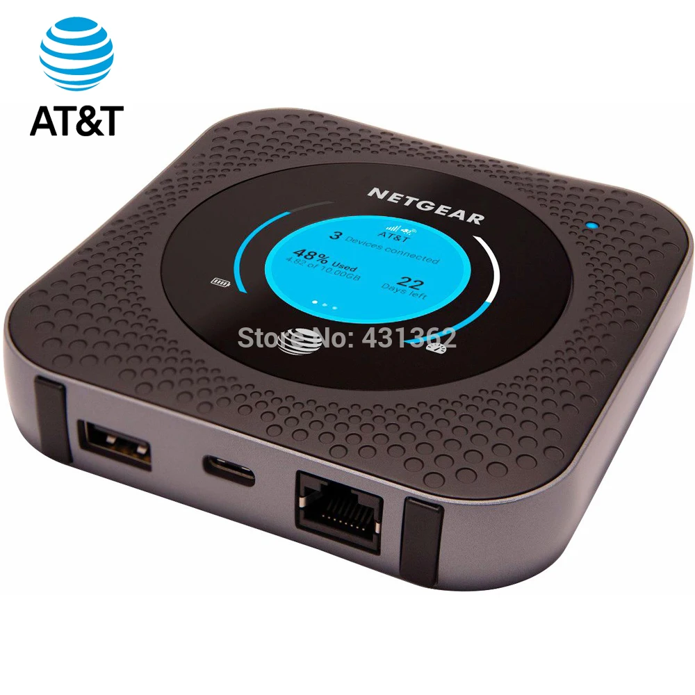 Один лот 10 шт. Netgear AT&T MR1100 Cat16 1 Гбит/с Nighthawk 4G LTE Мобильный Wi Fi маршрутизатор точки