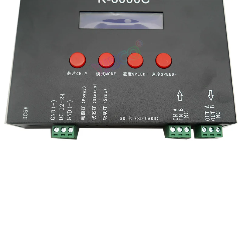 K-8000C программируемый контроллер пикселей для SD-карты DMX/SPI Стандартный