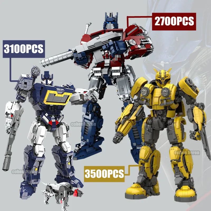

New 3500PCS Transformation Super Robot Optimus Deformation Prime Heroes Technical Building Block Brick Model Toy Kid Gift
