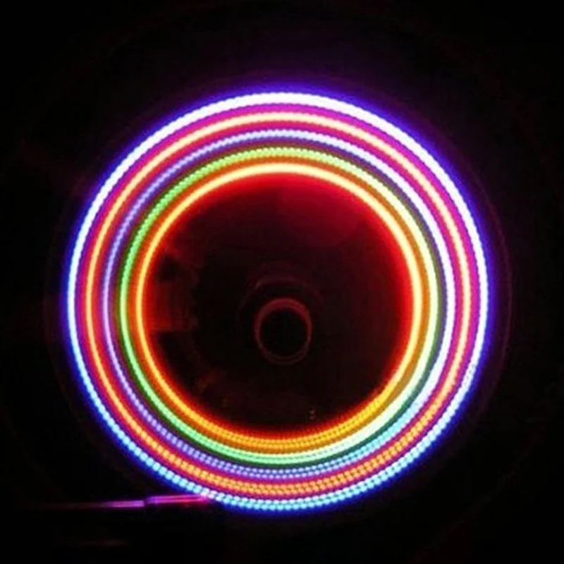 1 шт. велосипедный светильник для колеса светодиодный колпачок клапана шины