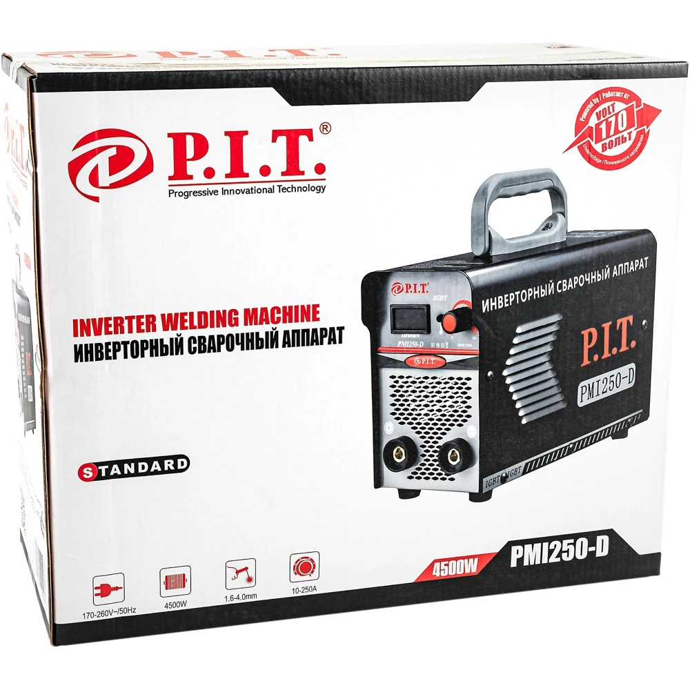 Welding machine inverter P.I.T. PMI250-D IGBT | Инструменты