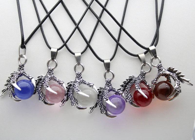 Женское Ожерелье розовое красное синее женское подвеска в винтажном стиле