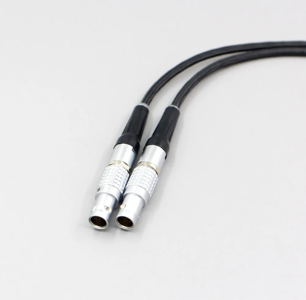 3,5 мм 2,5 мм XLR Плетеный тканевый OD 5 мм OCC покрытый чистым серебром кабель для наушников для фокусных расстояний Utopia Fidelity Circumaural LN006071