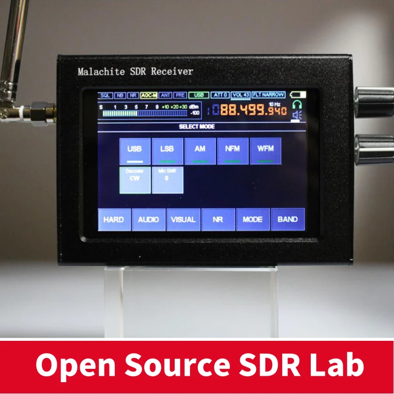 50Khz-2GHz Malachite SDR Radio Software 1.10c Malahit DSP Receiver + 3.5" LCD Battery Speaker | Компьютеры и офис