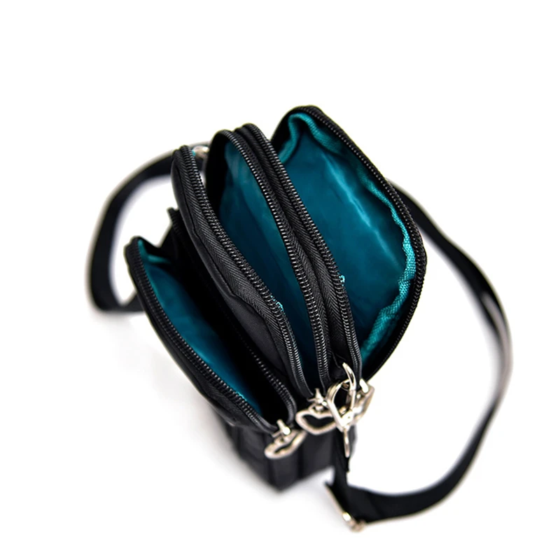 

New Coin Bag Mini Nylon Crossody Cell Phone Cash Messenger Shoulder Bag Strap Wallet Pouch Bag Purse Waterproof 2021