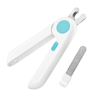 pet nail clipper with light to avoid over cutting dogs cats nail trimmer with free nail file