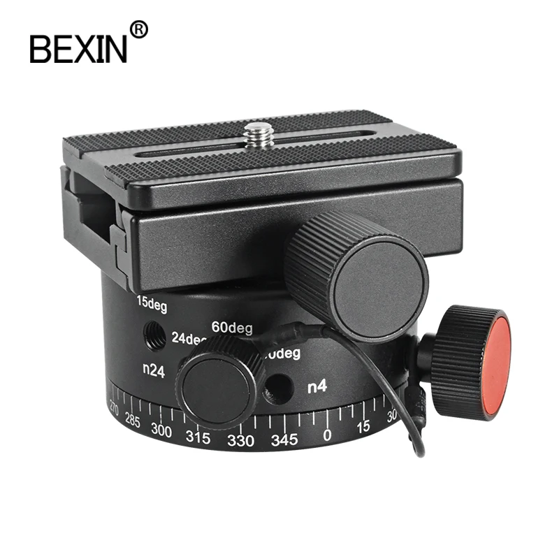 Панорамная регулировка головки штатива LEP02 с быстроразъемной пластиной адаптер