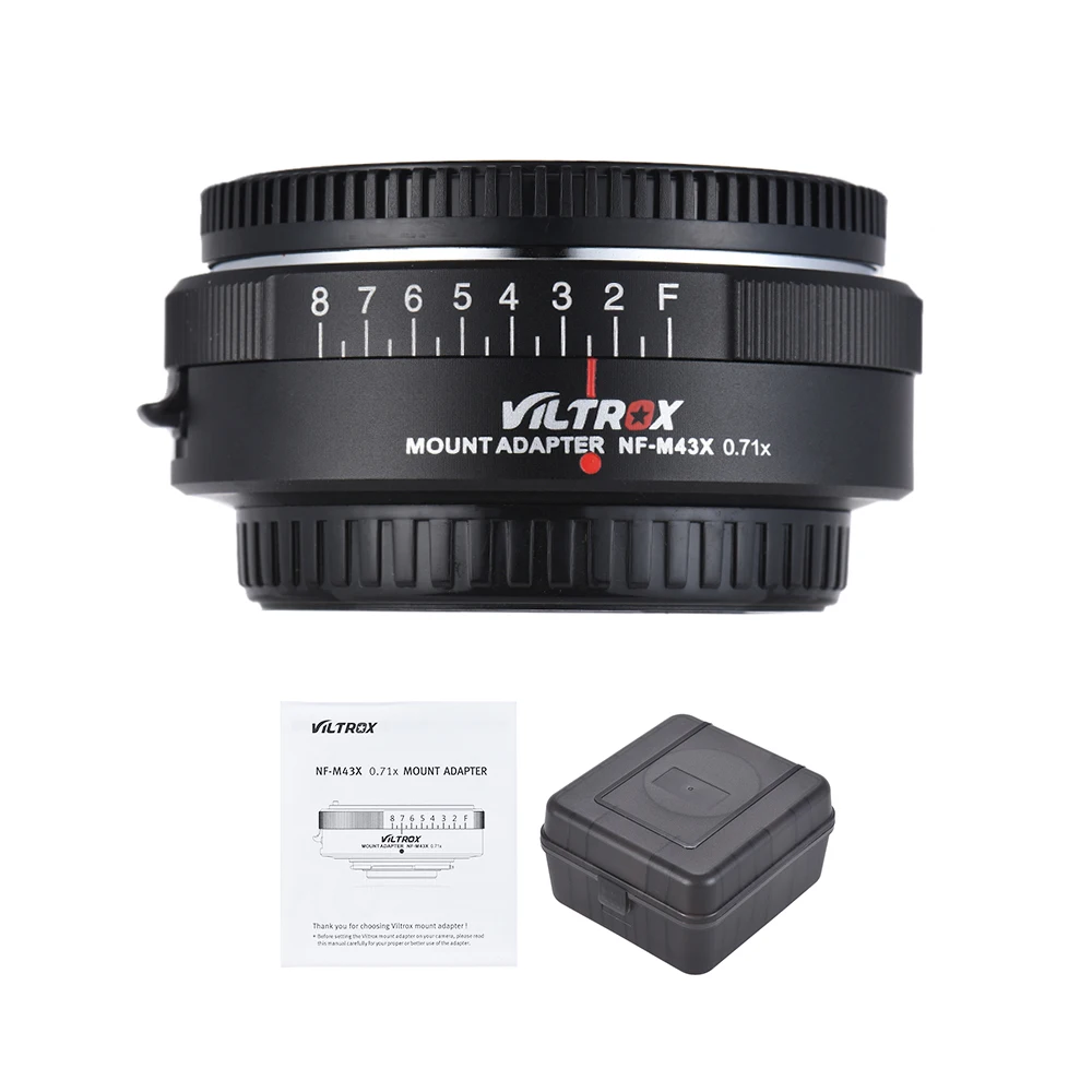 Viltrox NF-M43X 0.71X адаптер для крепления объектива кольцевой фокусный редуктор