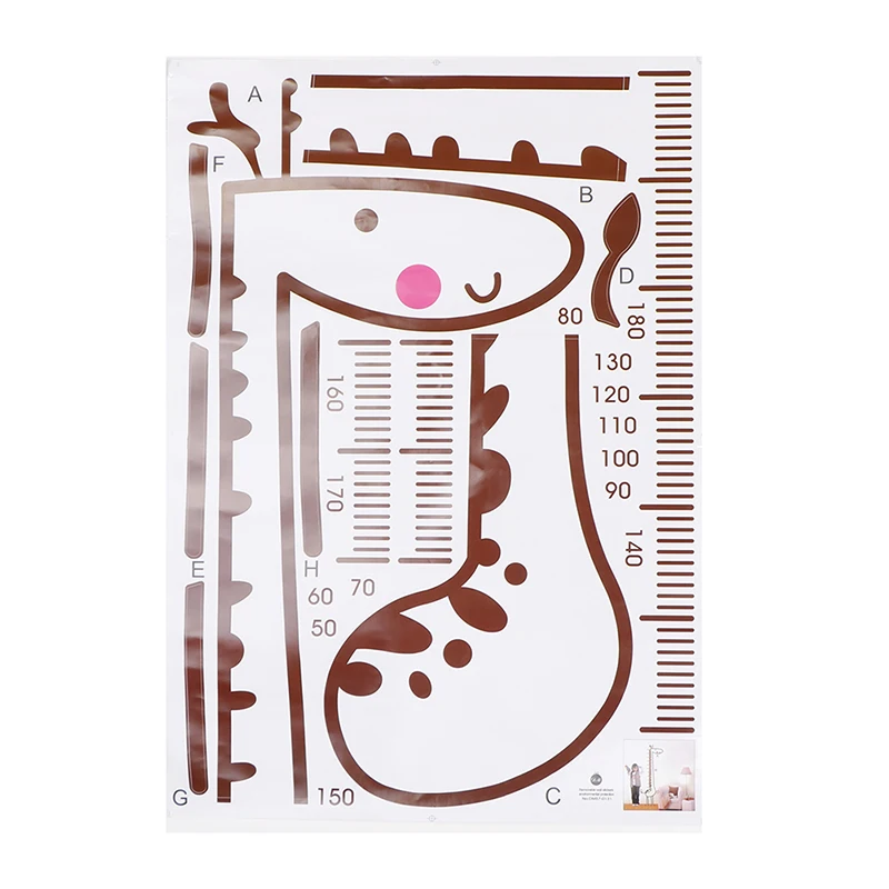 

Cartoon Measure Wall Stickers For Kids Rooms Giraffe Monkey Height Chart Ruler Decals Nursery Home Decor Art Stickers