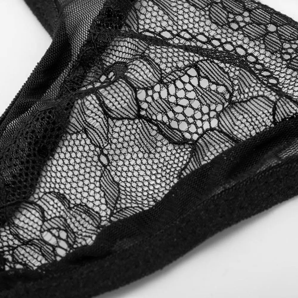 

New Women Plus Size Lace Lingerie Bra+Thong Underwear Set Black Sleepwear Lingerie Sexy Hot Erotic Porno Costumi #4M13