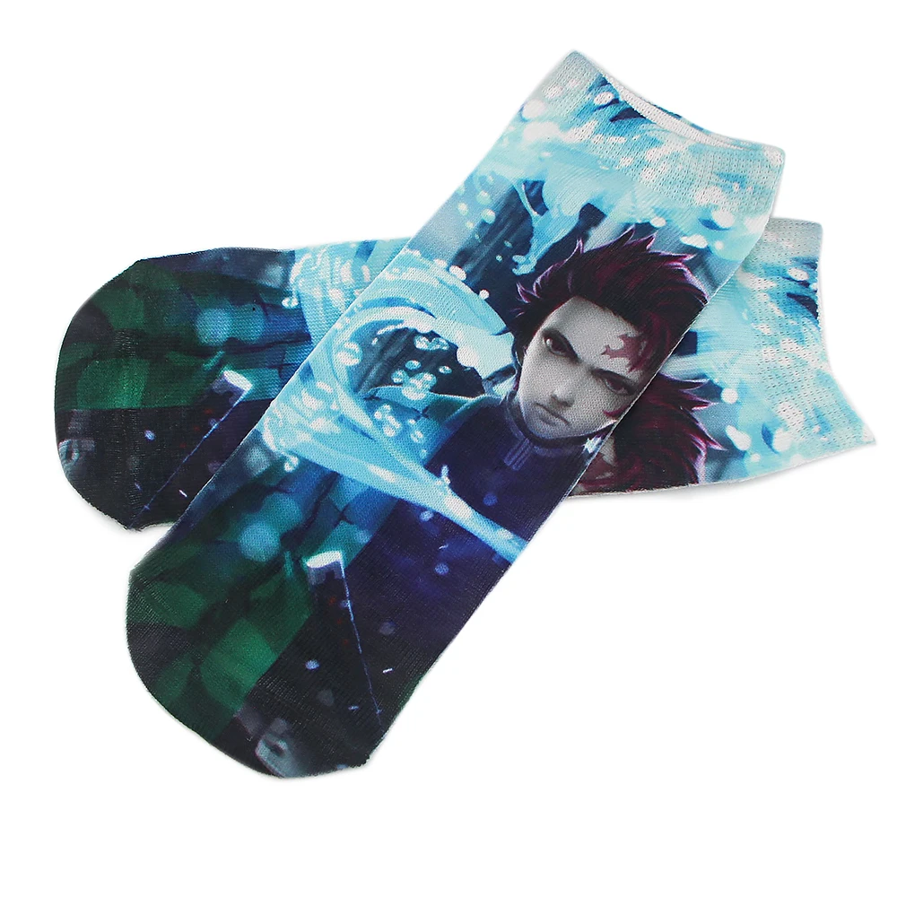 

ZF1873 1pair Fashion New Leisure Motion Short Sock Chaussettes Cartoon Anime Breathable Comfortable Unisex Short Sock