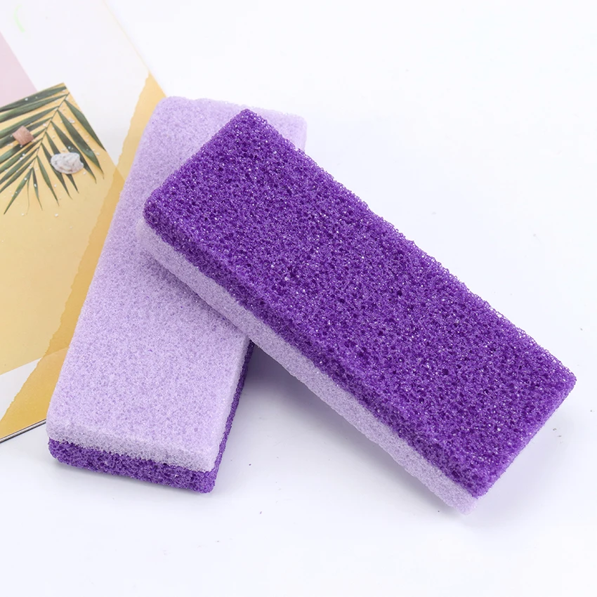 

2Pcs Foot Pumice Stone Exfoliating Scrub Remover Hard Dead Skin Hands Scrub Manicure Nail Tools Pumice Foot Care Tools