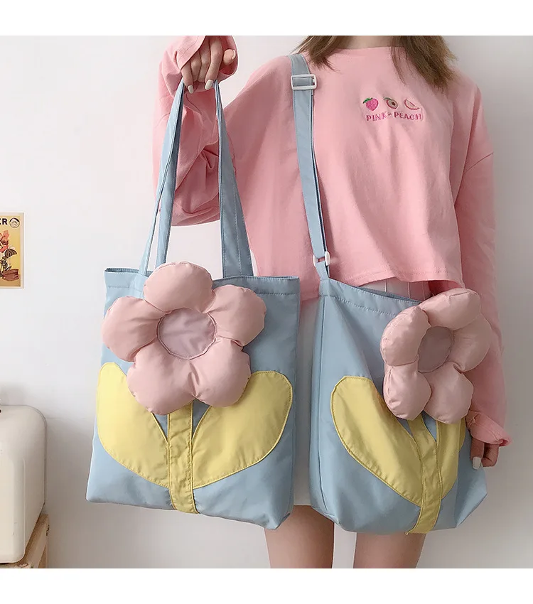 

Soft Flower Shape Shoulder Crossbdoy Bag for Girl Fashion Candy Color Purses and Handbags Women's Clutch Bag Polyester bag