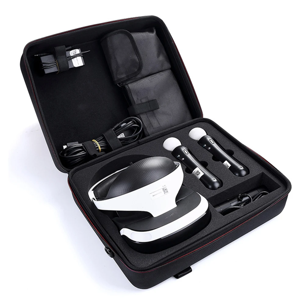 2021 Newest Hard EVA Travel Storage Carrying Box Cover Case for Sony PlayStation VR Launch Bundle &amp PS4 Slim Console |