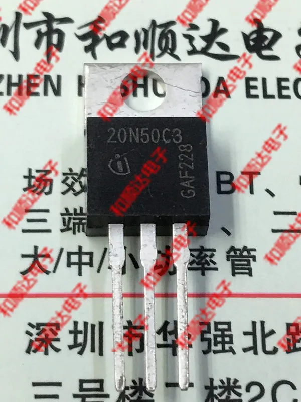 

10 шт./лот 20N50C3 SPP20N50C3, новый запас TO-220 500V 20A