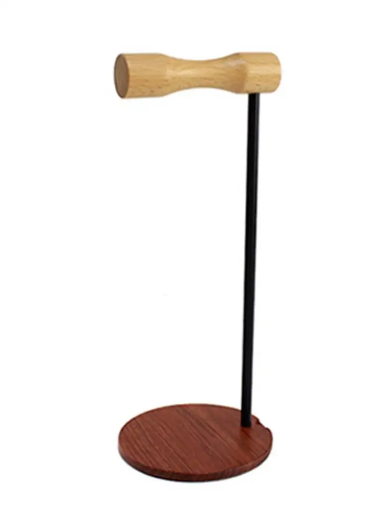 Wooden Earphone Bracket Head-mounted Innovative Desktop Solid Wood Headphone Rack Display Stand Holder For Headset Earbuds | Электроника
