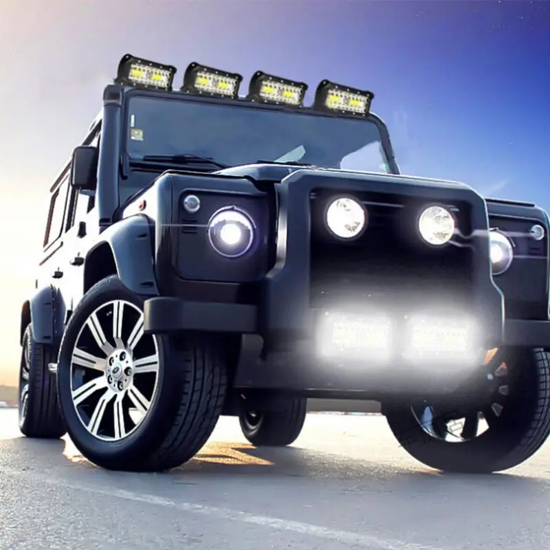 1Pc 7&quot 200W LED Work Light Long Bar Flood Spot Beam Waterproof Offroad 4WD Drive | Автомобили и мотоциклы