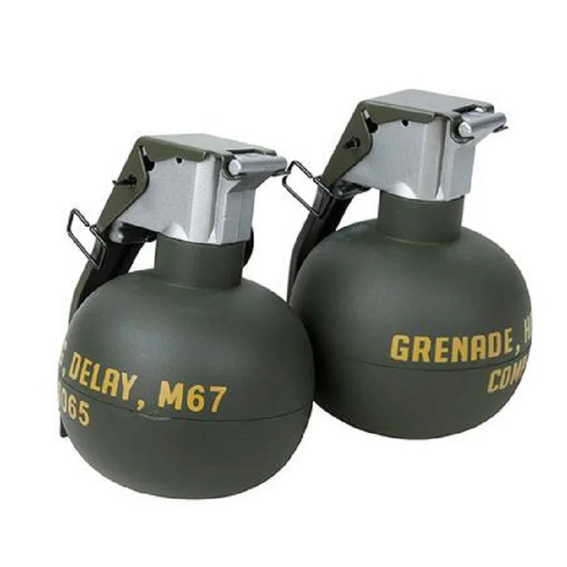 

2PCS Nylon Dummy M-67 EG Frag Gren Model Plastic No hole Dummy Model for cosplay