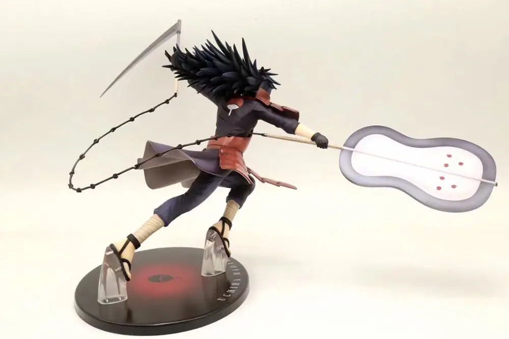 Наруто Учиха Мадара ПВХ фигурка 220 мм Аниме Shippuden Madara Статуя Коллекционная модель