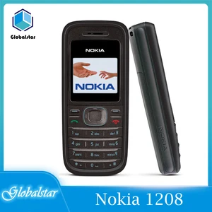 nokia 1208 refurbished original cellular nokia 1208 cheap phones gsm unlocked phone free global shipping