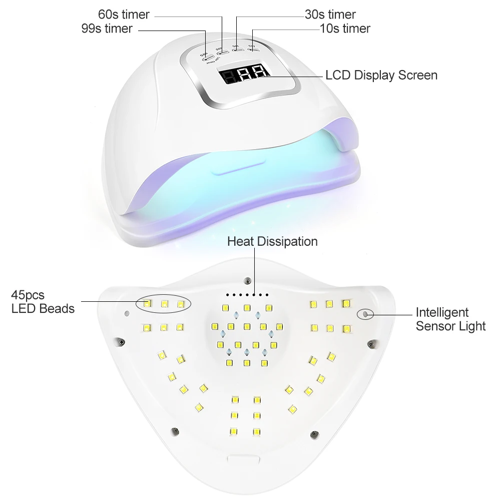 УФ лампа для отверждения геля ногтей сушилка светильник лампы трубчатый