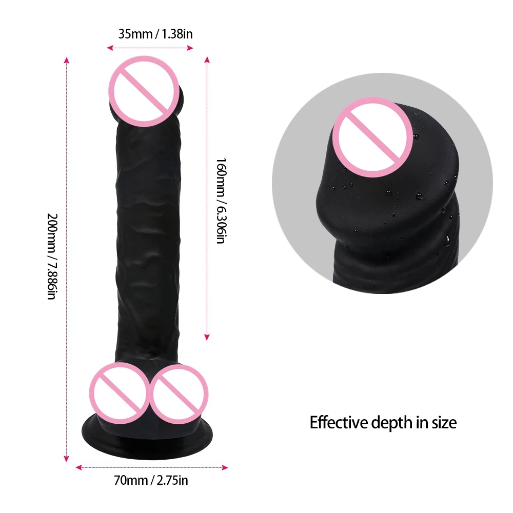 New Skin feeling Black Realistic Penis Super Huge Big Dildo With Suction Cup Sex Toys for Woman Gay sex toy Lesbian | Красота и