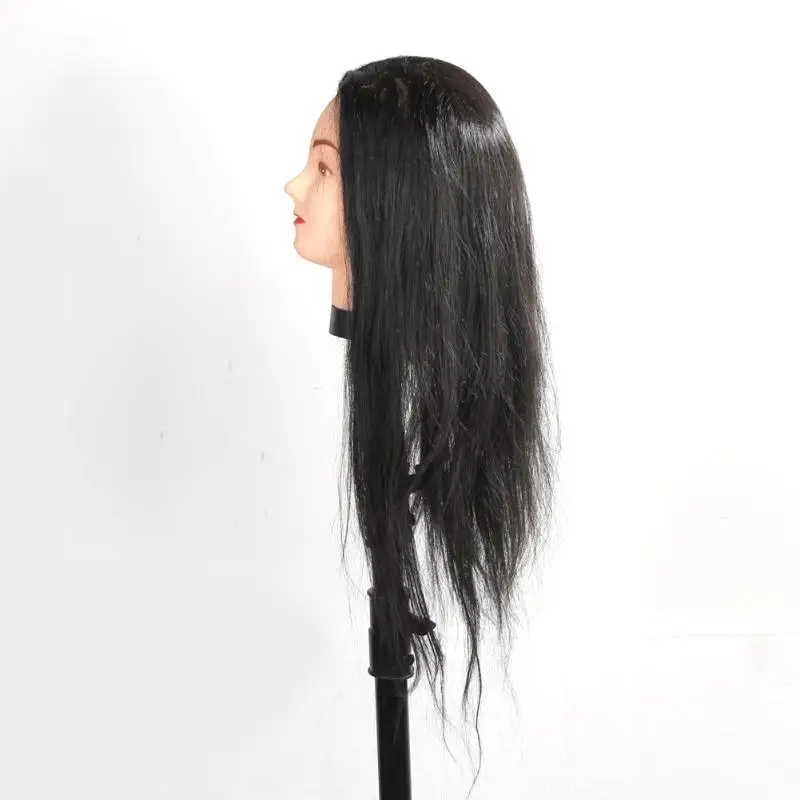 Профессиональный манекен для укладки волос 65 см голова с длинными волосами