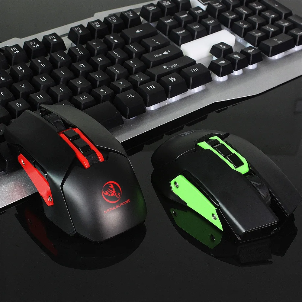 OMESHIN X80 4800DPI 7 кнопок цветов светодиодный подсветка 2 4 ГГц USB Беспроводная
