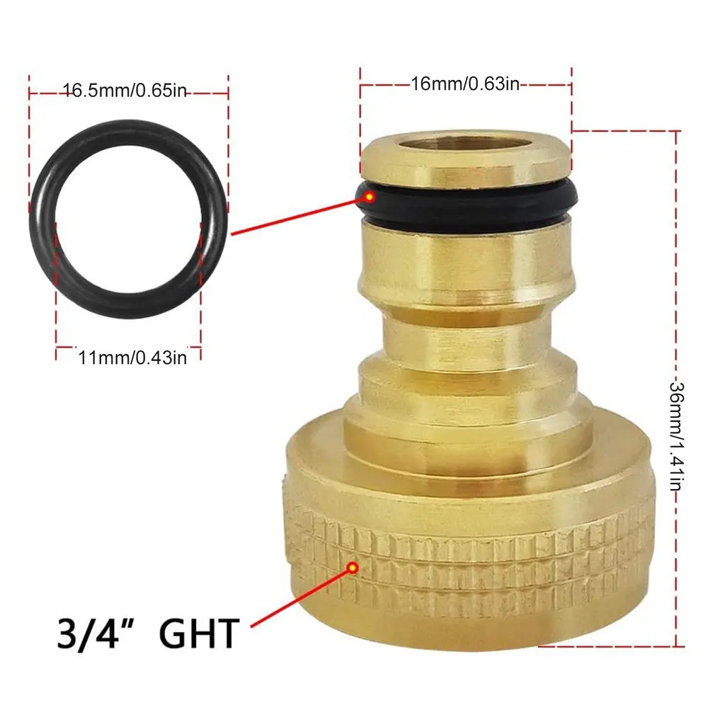 

Garden Hose Quick Connect Solid Brass Quick Connector Garden Hose Fitting Water Hose Connectors Repair Connector