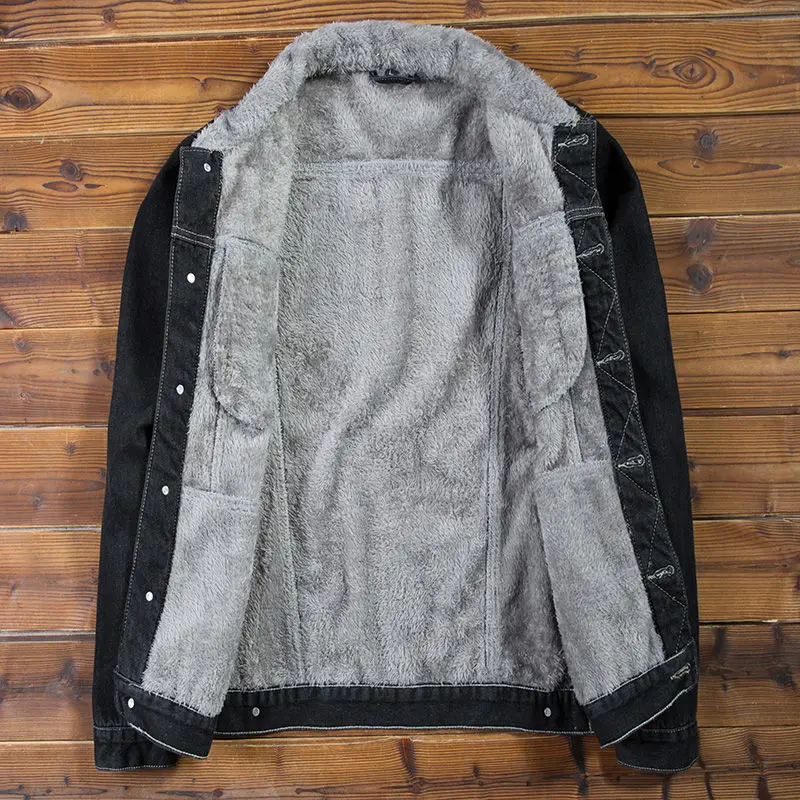 Idopy мужские зимние теплые джинсовые куртки и пальто для девочек с флисовой