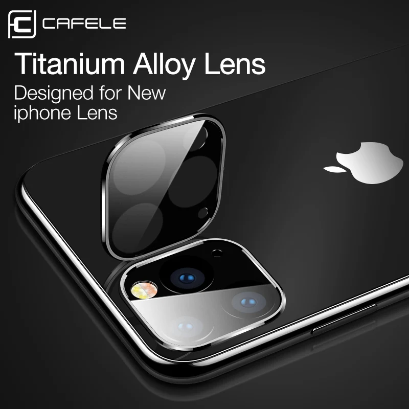 Cafele, 2 шт., защита объектива камеры, закаленное стекло для iPhone 11 pro max, ультратонкое, 9 H, жесткое Защитное стекло для iPhone 11 pro max