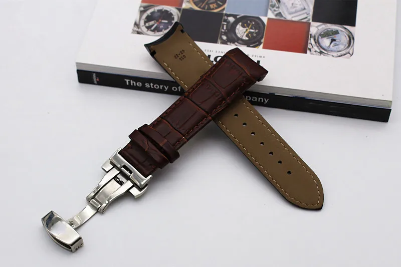 Ремешок ручной работы для часов Tissot T035, ремешок для часов, ремешок из натуральной кожи, изогнутый конец, 22 мм, 23 мм, 24 мм, стальная пряжка, браслет на запястье