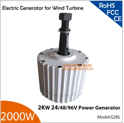

2000W 24/48/96V Three-phase permanent magnet synchronous AC generator for wind turbine use generate electricity