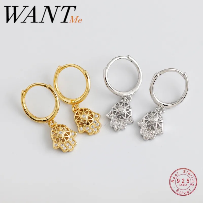 Женские серьги гвоздики в стиле панк WWANTME из стерлингового серебра 925 пробы с