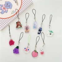 fashion cute mobile phone case pendant cartoon multifunction keychain backpack pendant cartoon butterfly decoration accessories