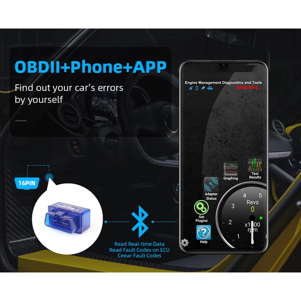 Сканер OBDII 2 Mini Elm327 V2.1 Bluetooth OBD2 Elm 327 bt автомобильный диагностический инструмент