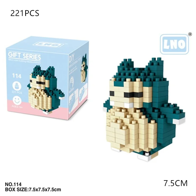 194 шт Покемон Мини Строительные алмазные блоки известный фигурка героя