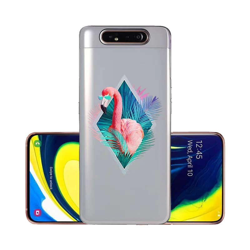 For Samsung Galaxy A80 Case 2019 Transparent Back Cover A 80 Phone Cases Coque Fundas Silicon Bumper |