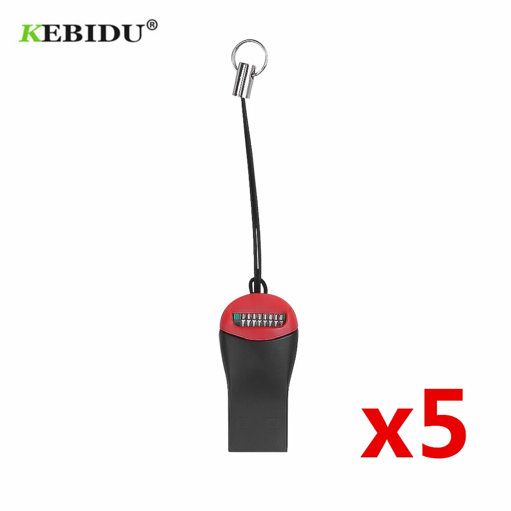 KEBIDU 5 шт./лот USB 2 0 Micro SD SDHC TF устройство для чтения карт памяти мини адаптер