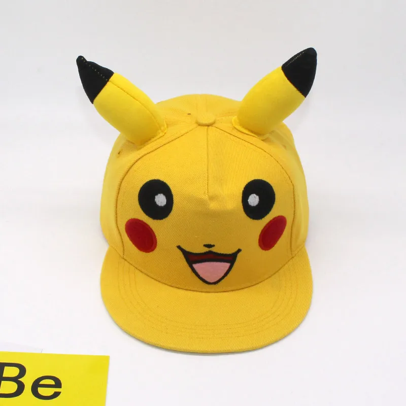 New Fashion Anime Cartoon Pokemon Pikachu Baseball Caps Parent-Child Adult Children Hip Hop Hats Outdoor Shade Cap