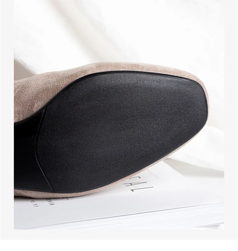 Botas mujer invierno; коллекция года; женские зимние ботильоны на меху; женские ботинки на высоком каблуке; однотонная женская обувь; цвет синий, черный