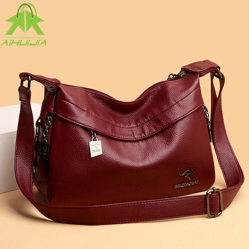 

Fashion Women Shoulder Bags High Quality Pu Leather Designer Ladies Messenger Bag New High Capacity Simplicity Travel Handbag