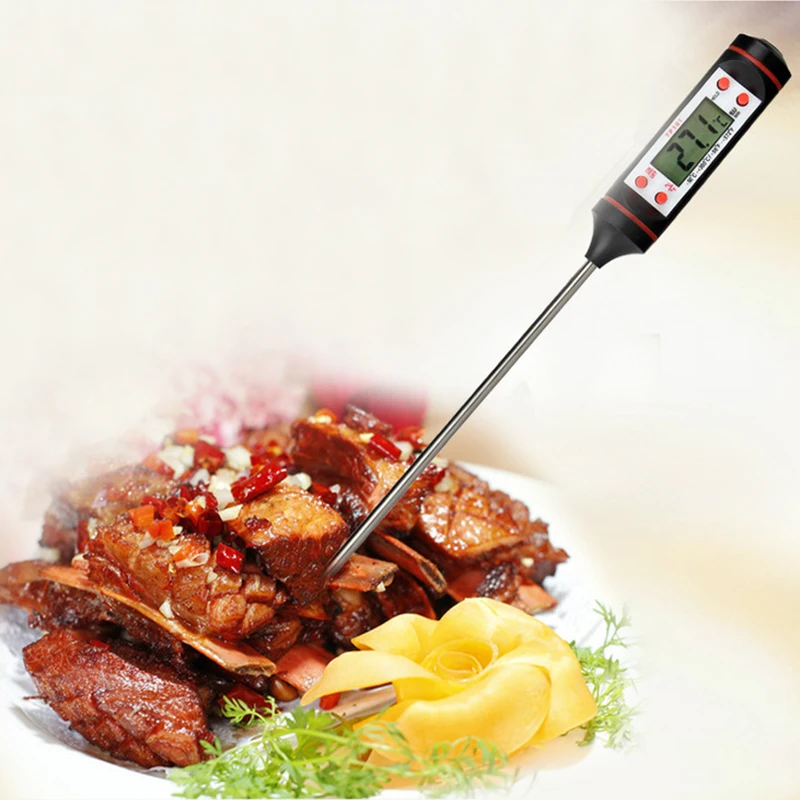

BBQ Thermometer Instrument Electronic Digital Kitchen Cooking Food Probe Meat Water Milk Meat Thermometer Wireless Kitchen Tools