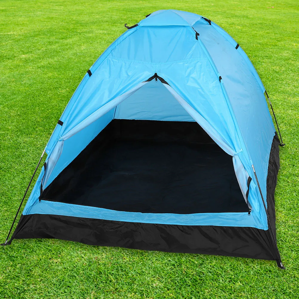 

Waterproof 2-Person Single Layer Portable Shelter Tent for Outdoor Camping Hiking Backpacking