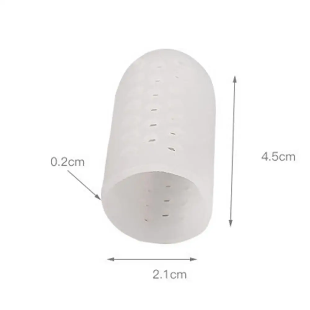 50% Hot Sale 2Pcs Big Toe Protector Thumb Care Silicone Soft Breathable Foot Corns Blisters Cap Cover Health with Hole | Красота и