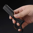 Парикмахерский инструмент, прямая бритва, металл, для мужчин, для бритья, для удаления волос, с одним краем, бритва для бровей, бритва, удаляемая машинка для стрижки