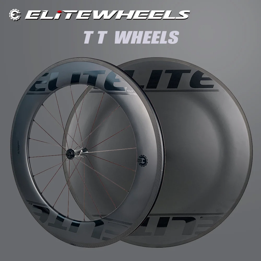 Колеса ELITEWHEELS Time Trial колеса из углеродного волокна Триатлон велосипедный диск