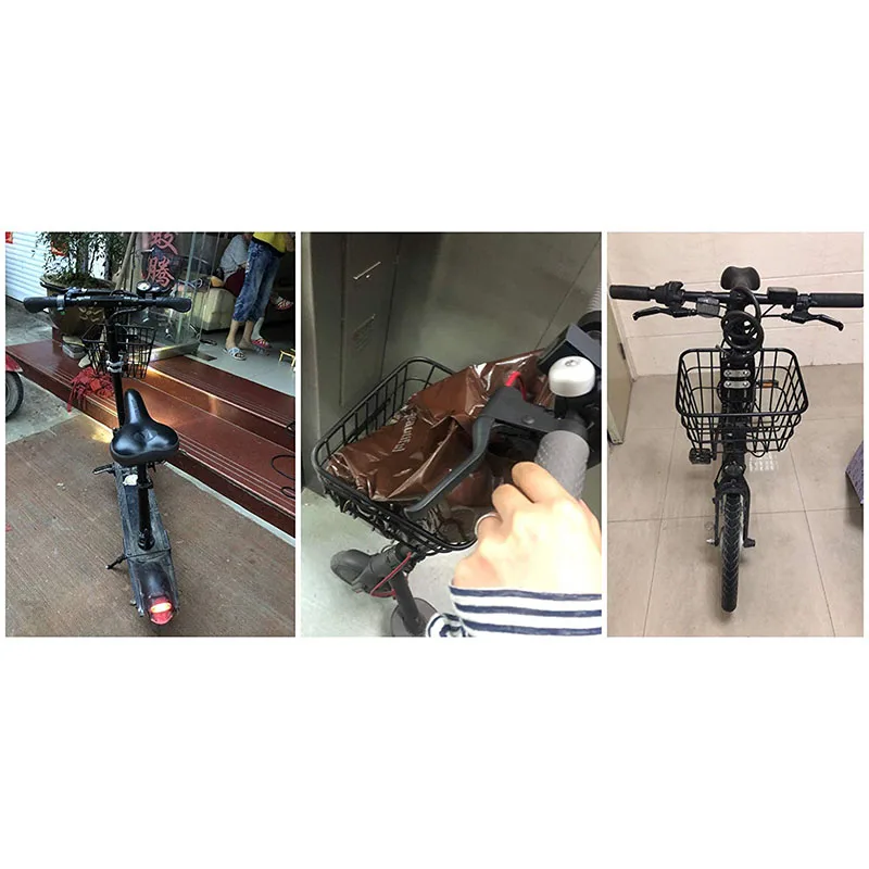 

Electric Scooter Basket for Xiaomi M365 Stainless Head Handle Front Back Tool Practical Stable Carrier Hanging Bike Basket