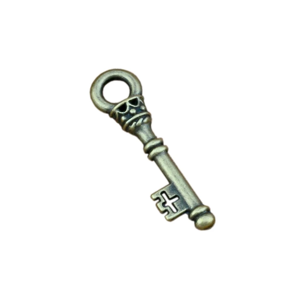 

Keys Charm Pendants 50Pcs 9x35.8mm Antique Bronze Alloy Jewelry DIY Fit Necklace A-320